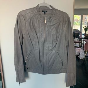 Apt 9 Oatmeal Faux Leather Jacket - L